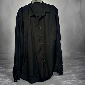Unlabelled but classy black shirt - used in (made for?) a film shoot - real nice